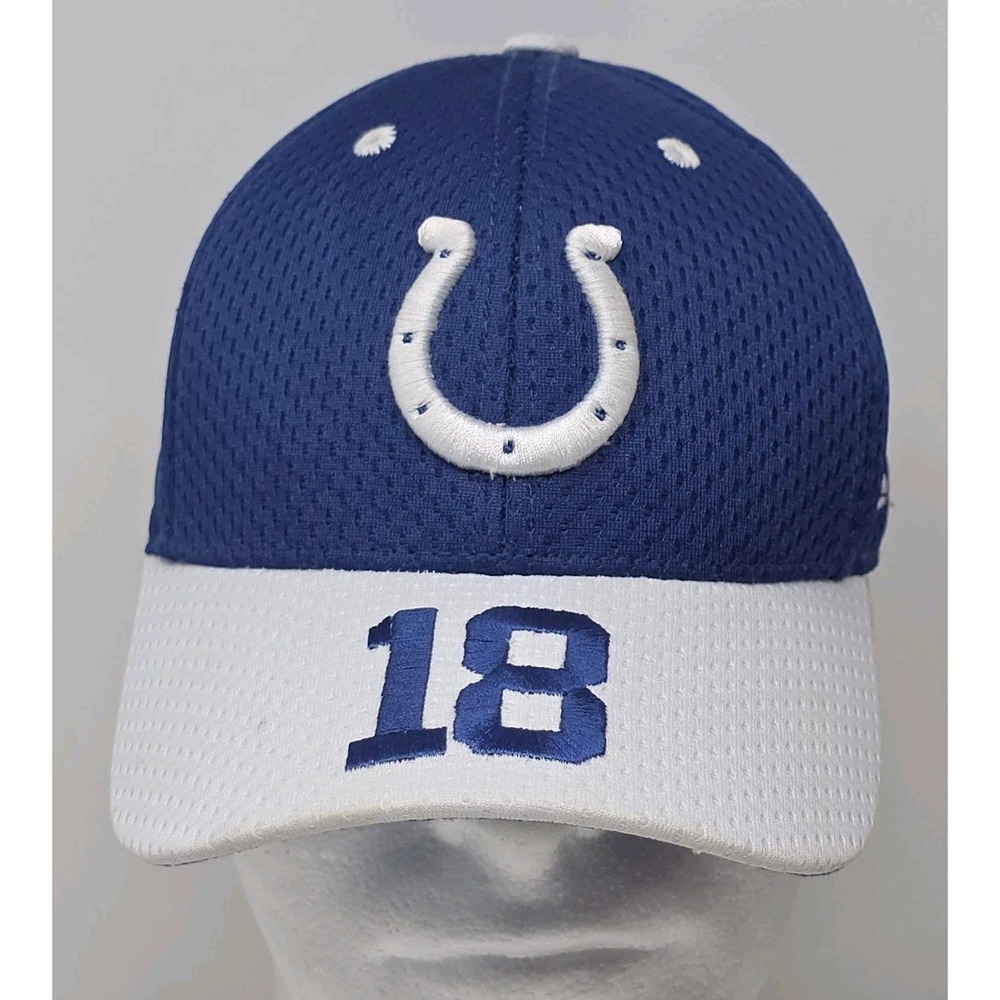 Indianapolis Colts 18 Payton Manning Reebok Baseball Cap Strapback Hat Youth NFL